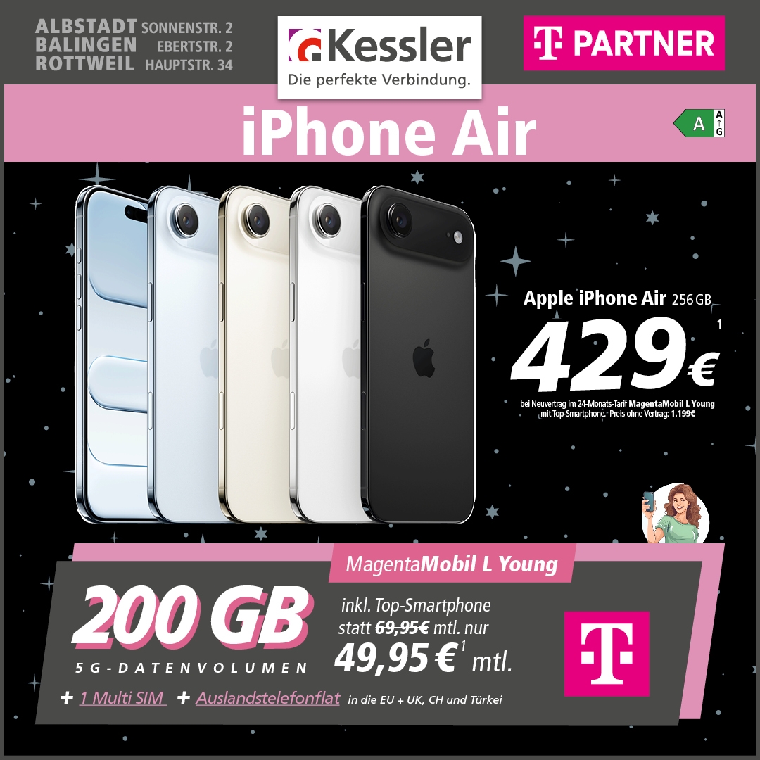 MagentaMobil L Young mit iPhone Air