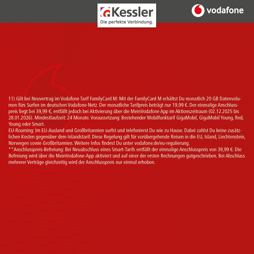 Vodafone FamilyCard L mit Google Pixel 9a