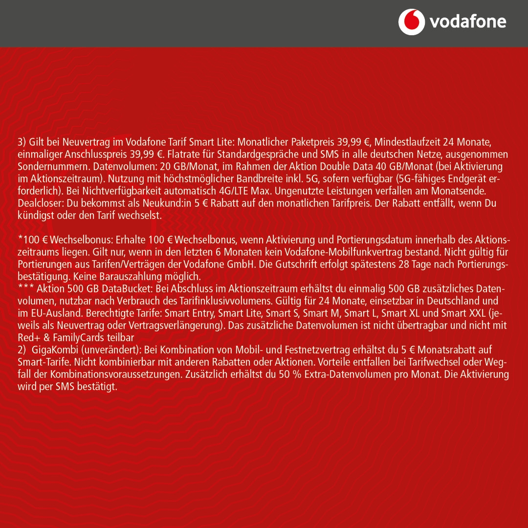 Vodafone Smart L mit Xiaomi 17 Ultra