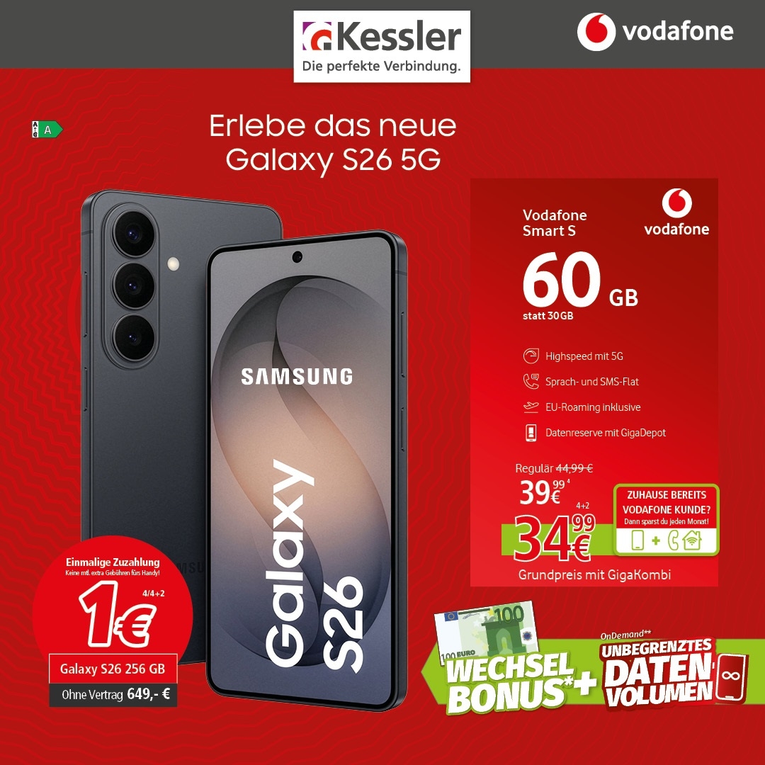 Vodafone Smart S mit Galaxy S26