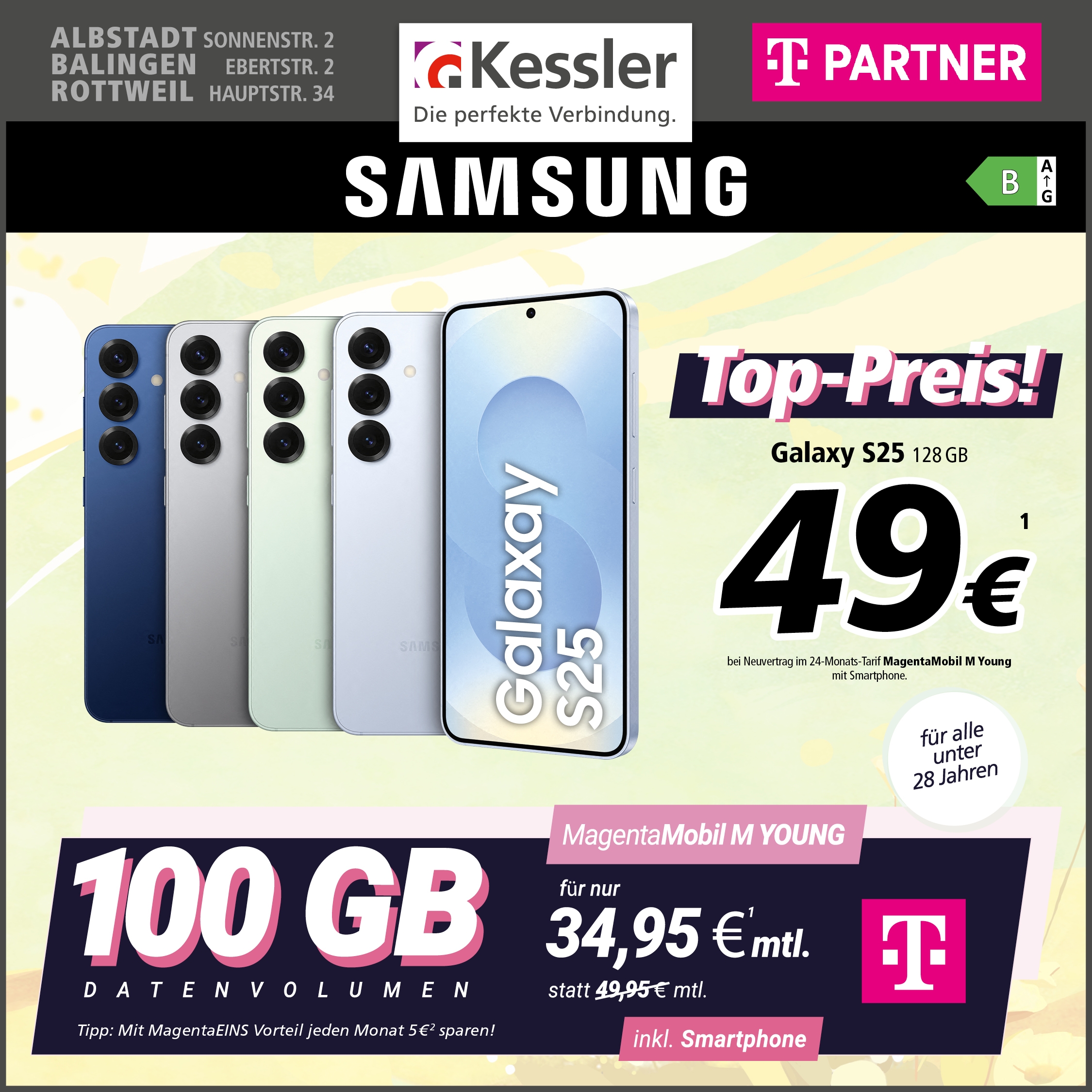 MagentaMobil M Young Samsung mit Galaxy S25