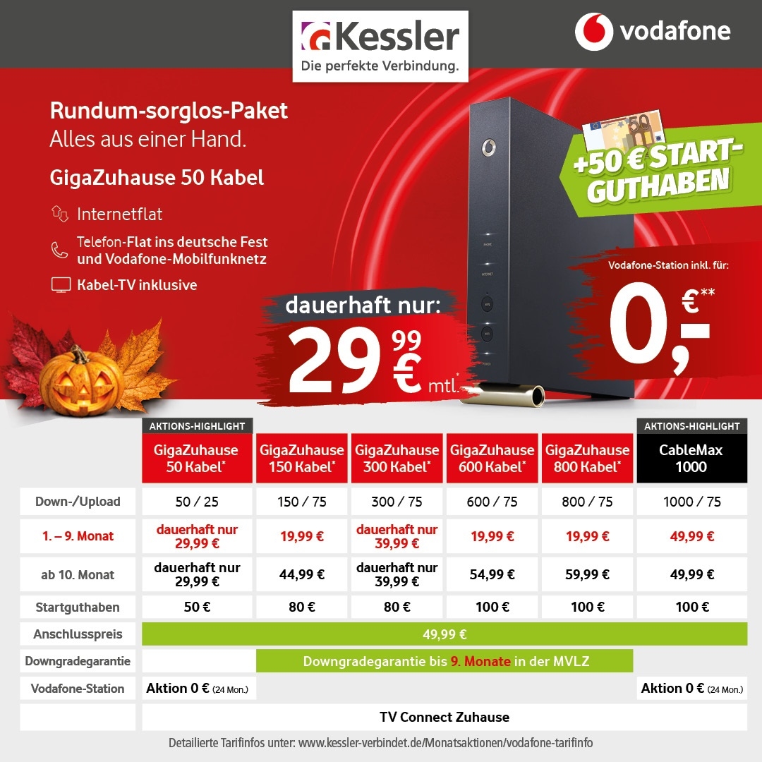 Vodafone Cable Max 1000