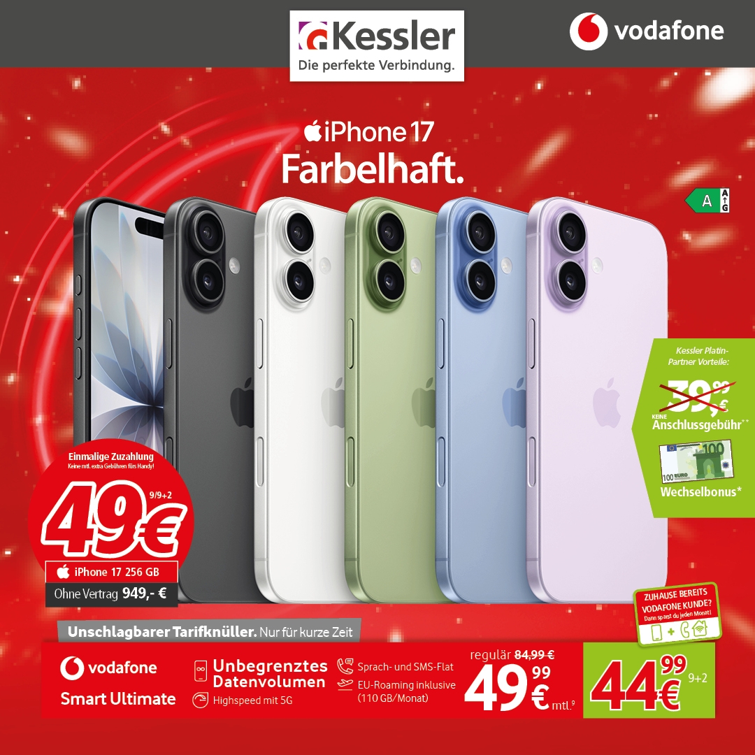 Vodafone Smart Ultimate mit iPhone 17 256GB
