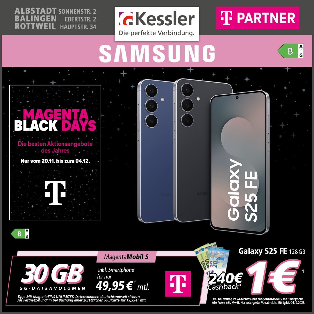 MagentaMobil S mit Samsung Galaxy S25 FE