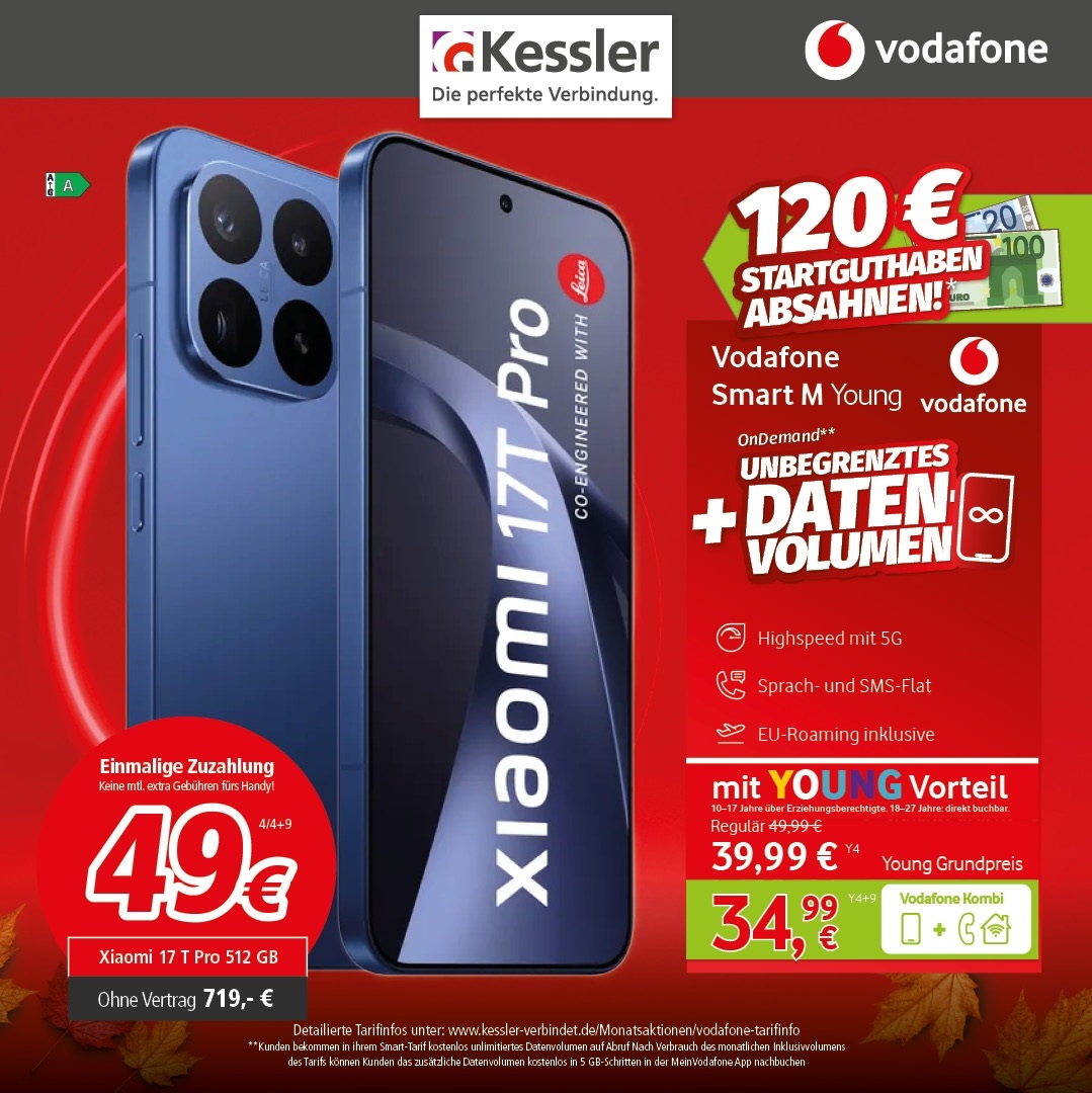 Vodafone Smart M Young mit Xiaomi 17T Pro