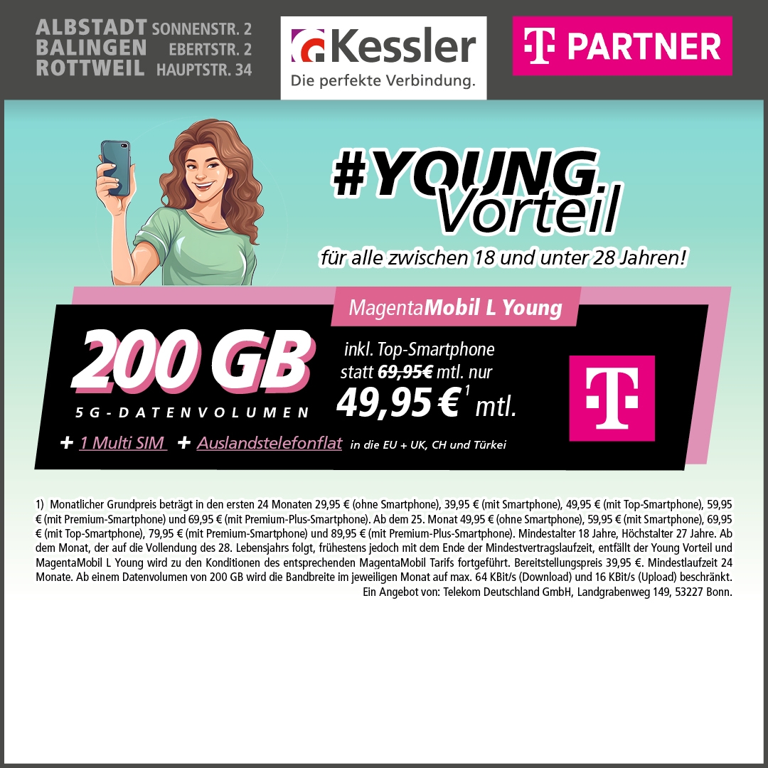MagentaMobil L Young mit iPhone 17