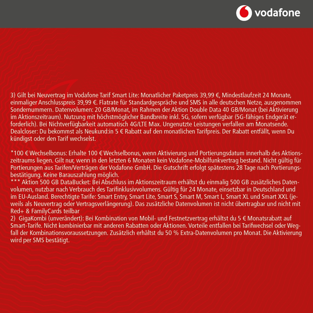 Vodafone Smart Lite mit Google Pixel 10a 128GB