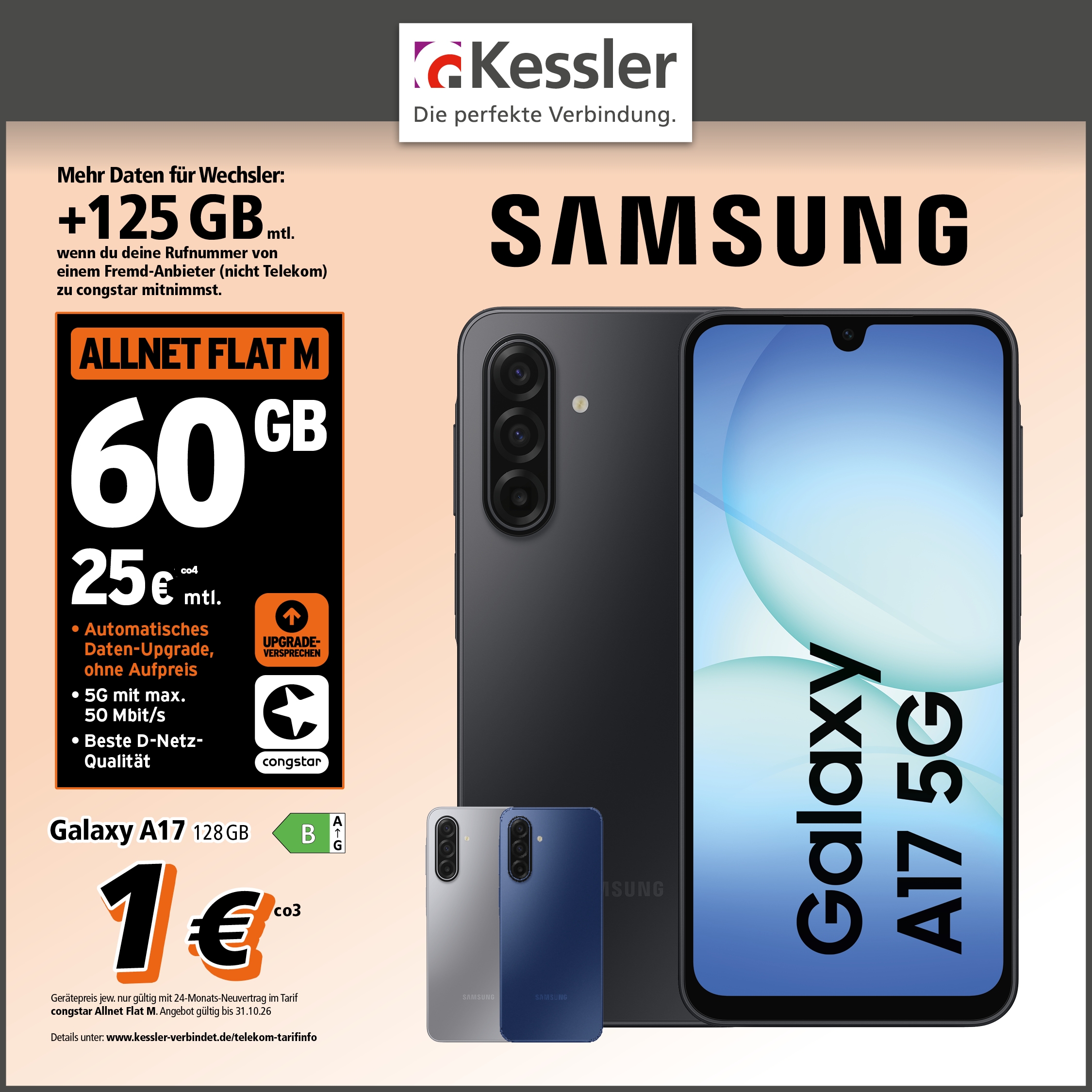 Congstar Allnet M mit GB+ und Galaxy A17 5G