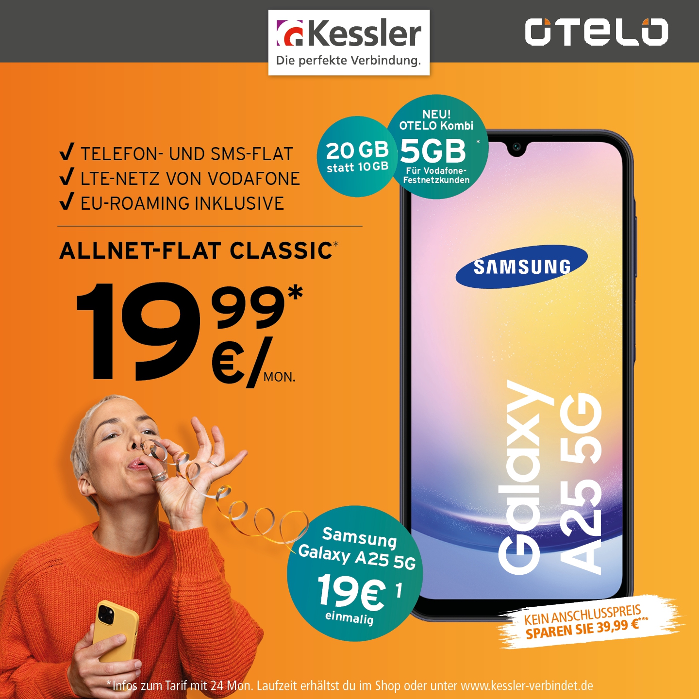 OTELO Classic 20GB mit Samsung A25