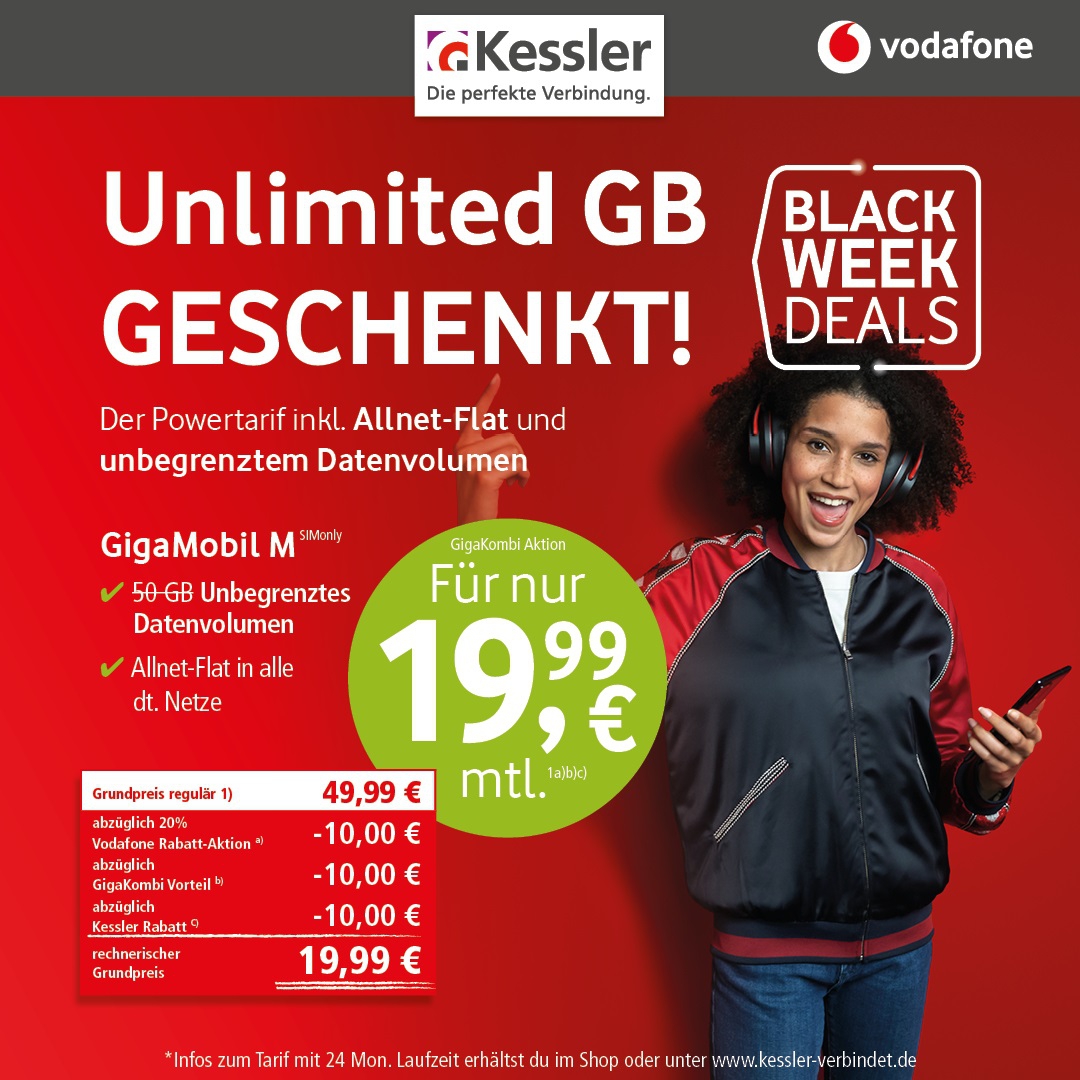 GigaMobil M Unlimited mit Gigakombi fü