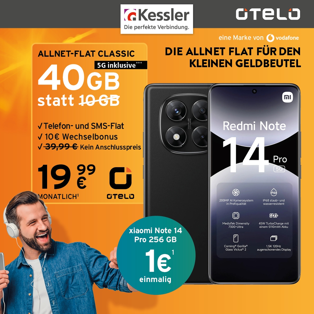 OTELO Classic mit Xiaomi Note 14 256GB