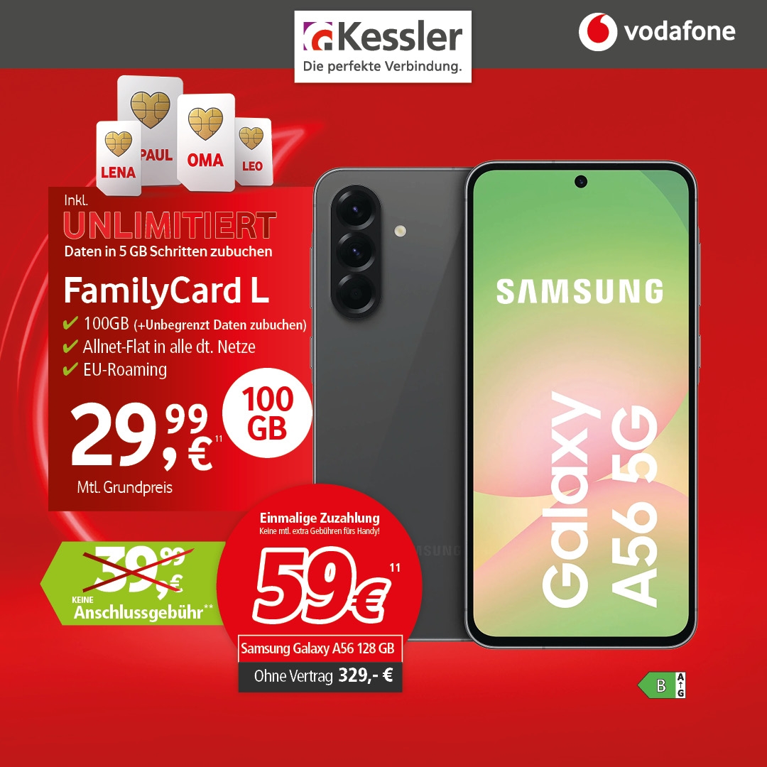 Vodafone FamilyCard L m. Samsung A56 5G
