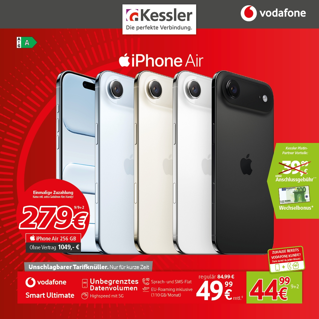Vodafone Smart Ultimate mit Apple iPhone Air 256GB