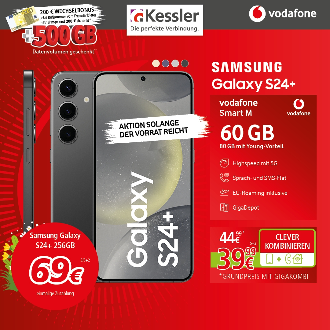 Vodafone Smart M mit Samsung Galaxy S24+