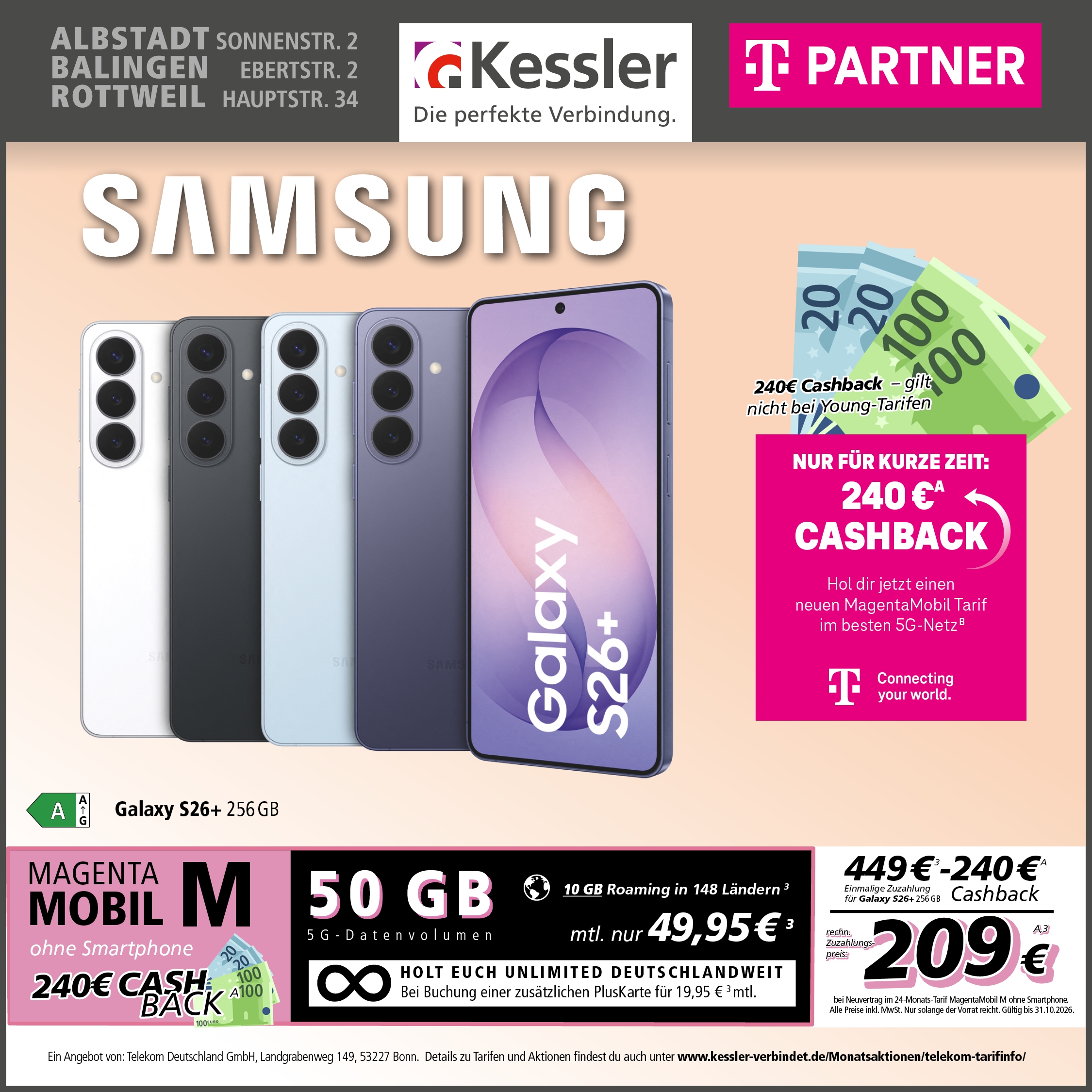 MagentaMobil M mit Galaxy S26+