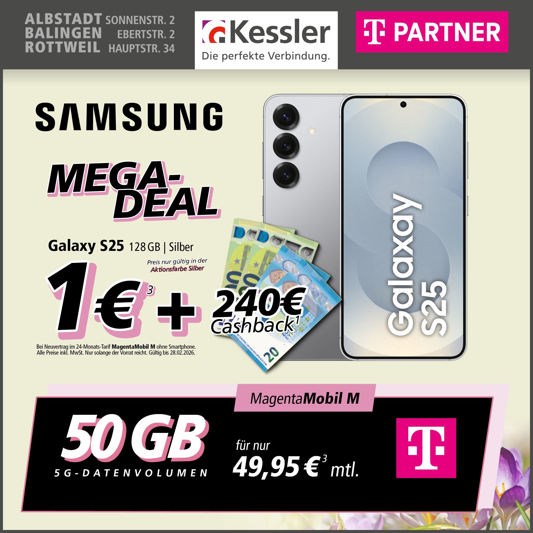 MagentaMobil M mit Samsung Galaxy S25