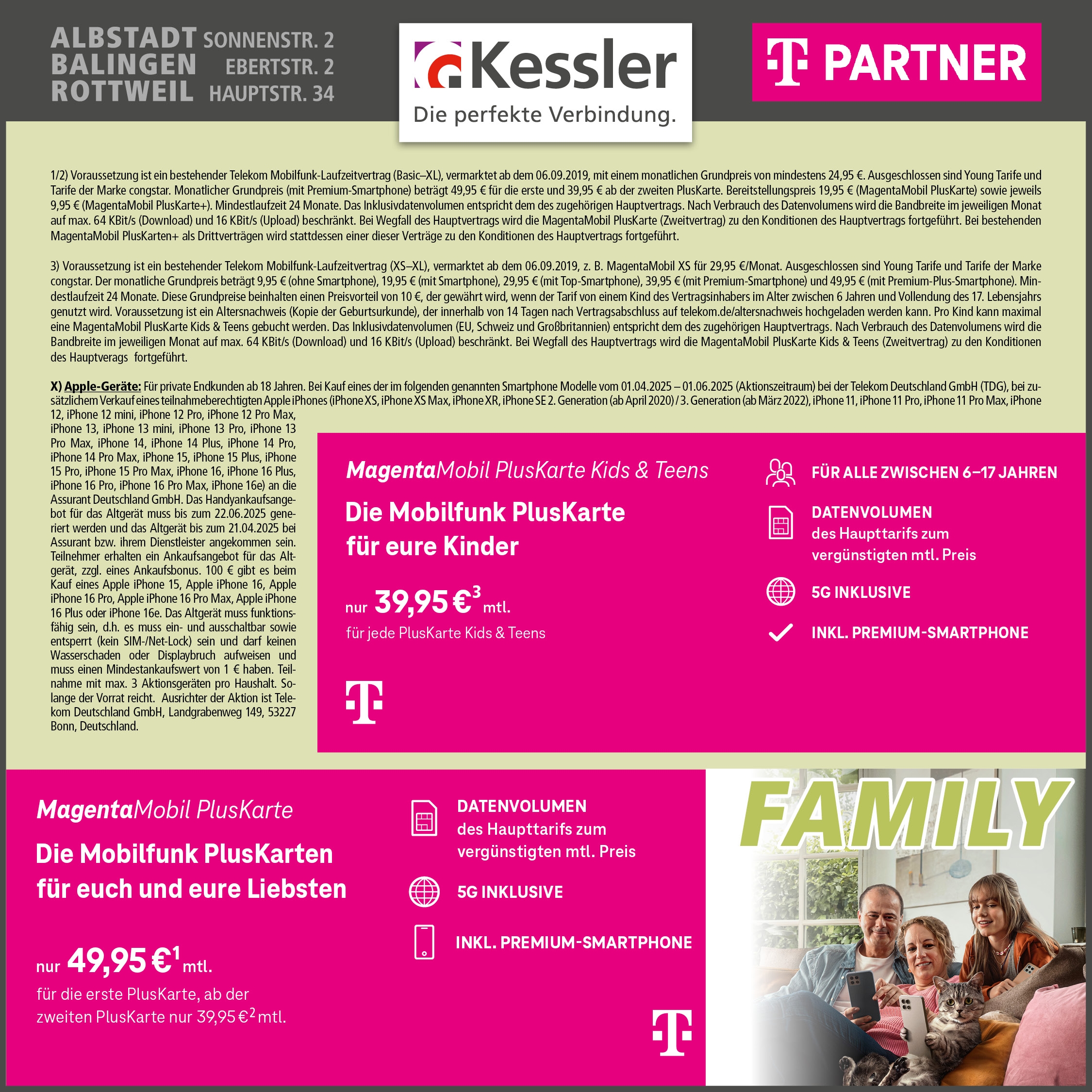 MagentaMobil PlusKarte Kids&Teens mit iPhone 16