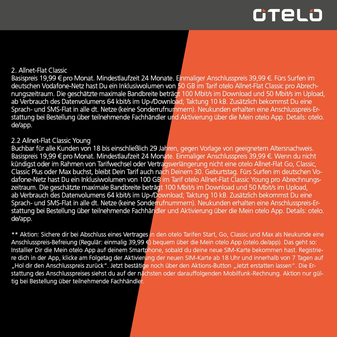 OTELO Allnet Classic mit Samsung Galaxy A37 128GB