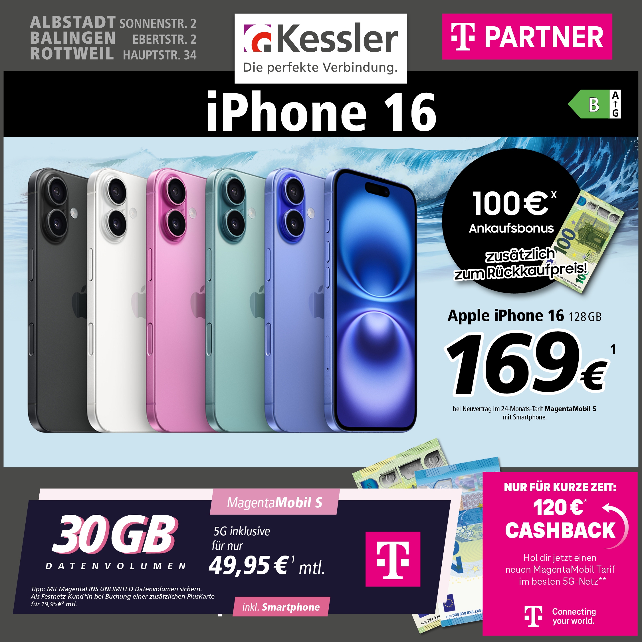 MagentaMobil S mit iPhone 16