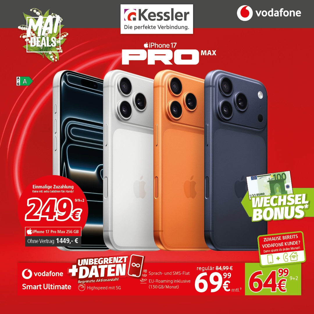 Vodafone Smart Ultimate mit IPhone 17 Pro Max