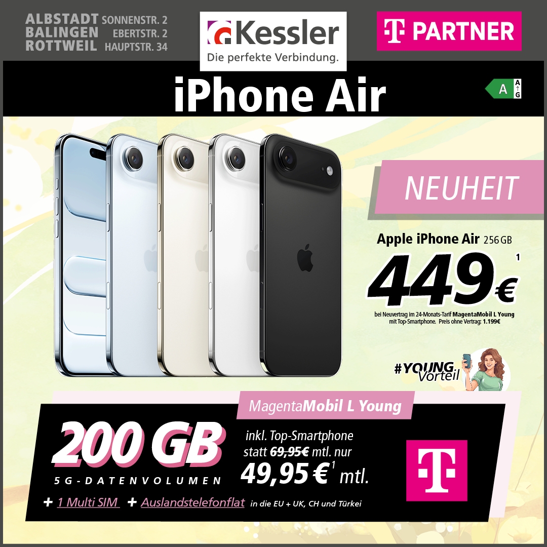 MagentaMobil L Young mit iPhone Air
