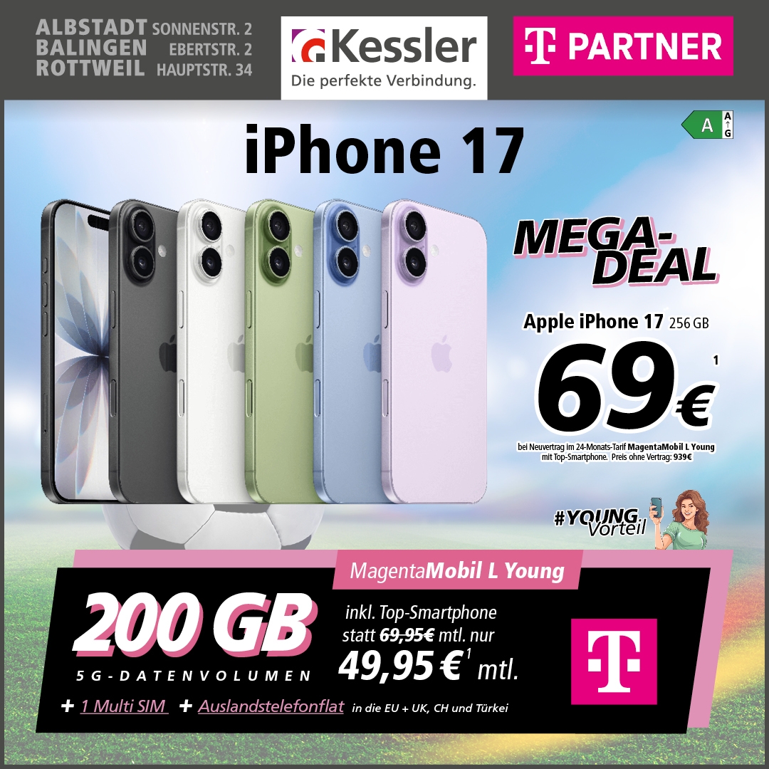 MagentaMobil L Young mit iPhone 17