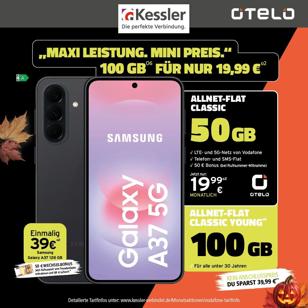 OTELO Allnet Classic mit Samsung Galaxy A37 128GB