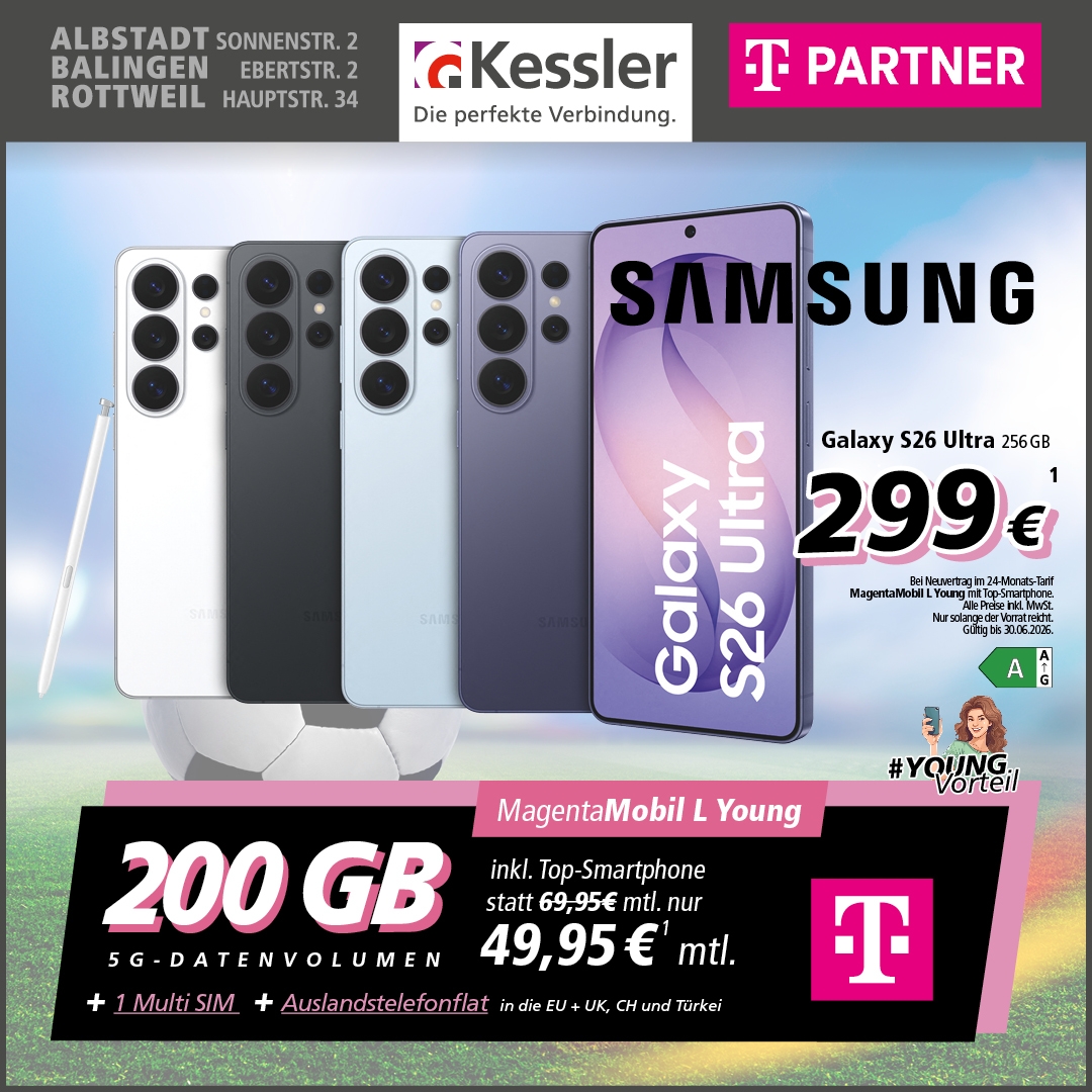 MagentaMobil L Young mit Galaxy S26 Ultra
