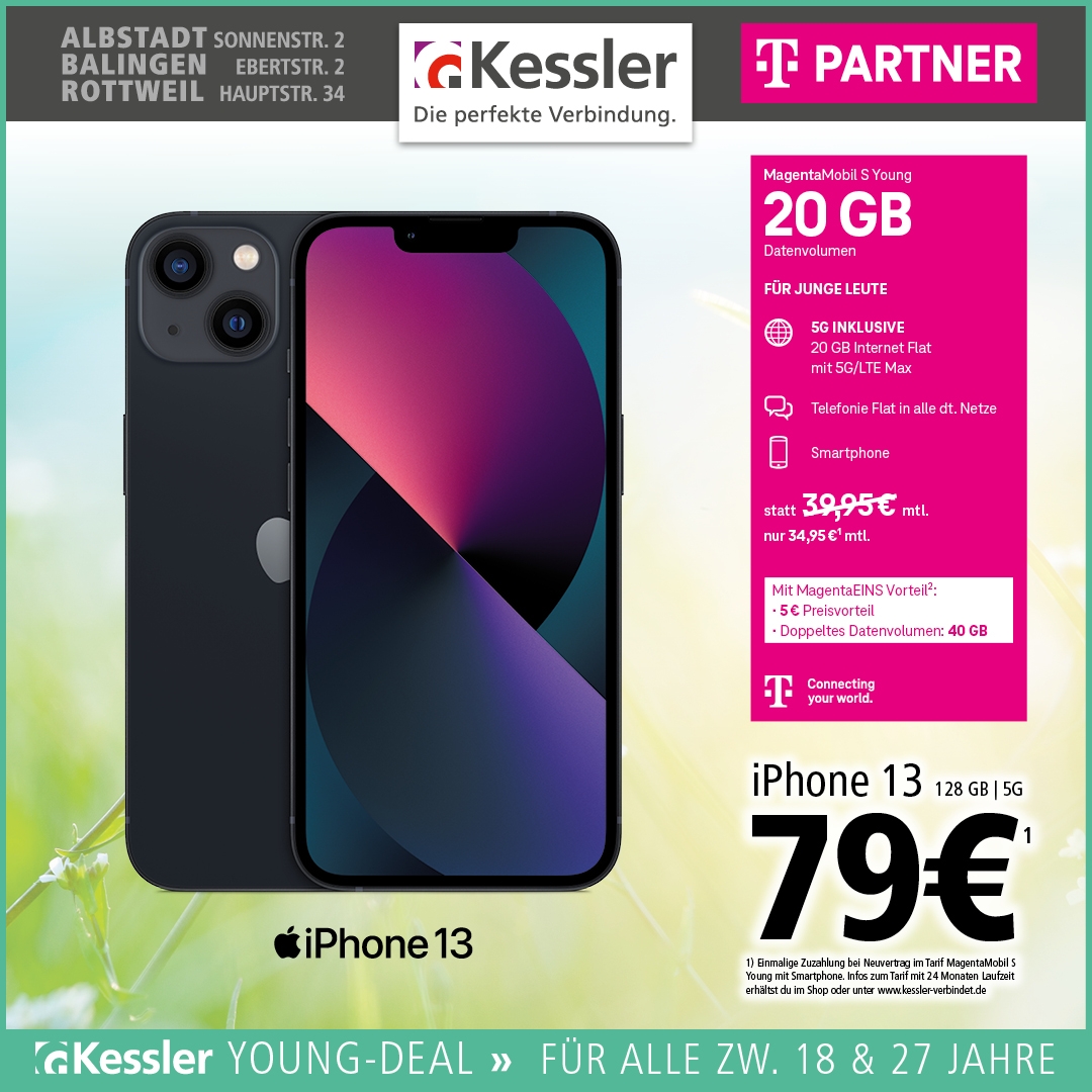 MagentaMobil S Young mit iPhone 13