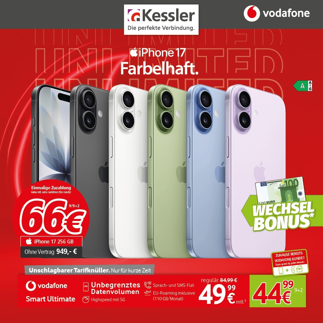 Vodafone Smart Ultimate mit iPhone 17 256GB