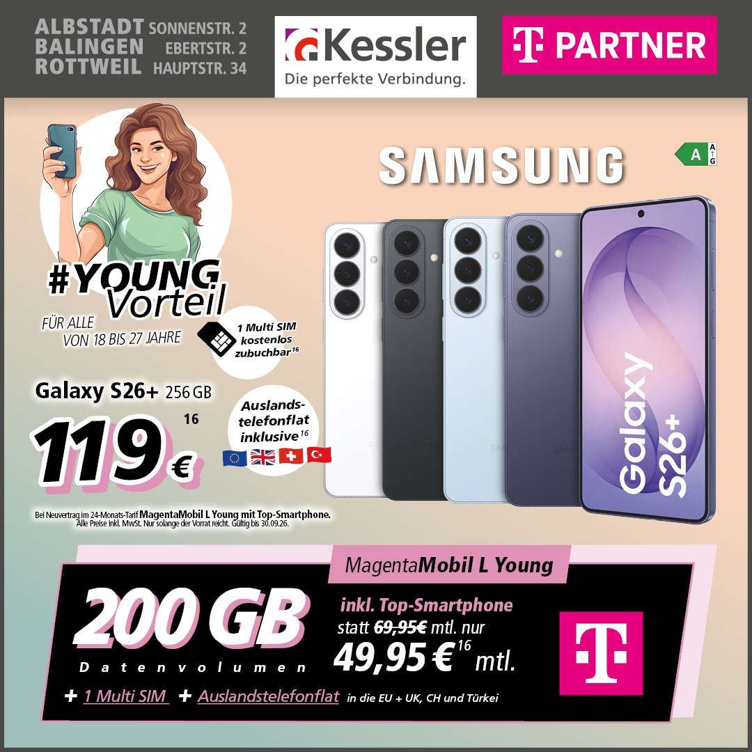 MagentaMobil L Young mit Galaxy S26+