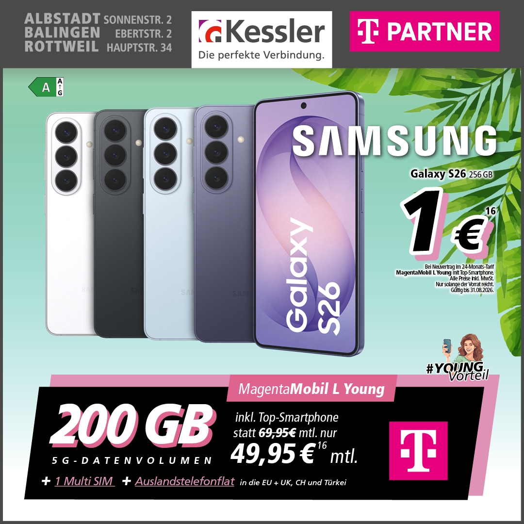 MagentaMobil Young L mit Galaxy S26