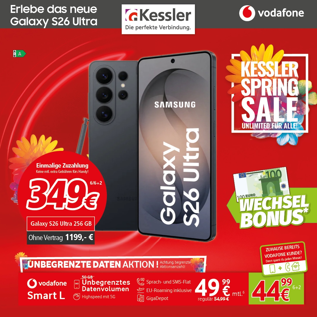 Vodafone Smart L mit Galaxy S26 Ultra
