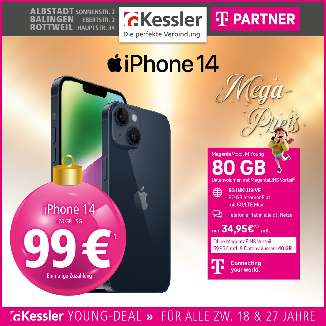 MagentaMobil M Young mit iPhone14