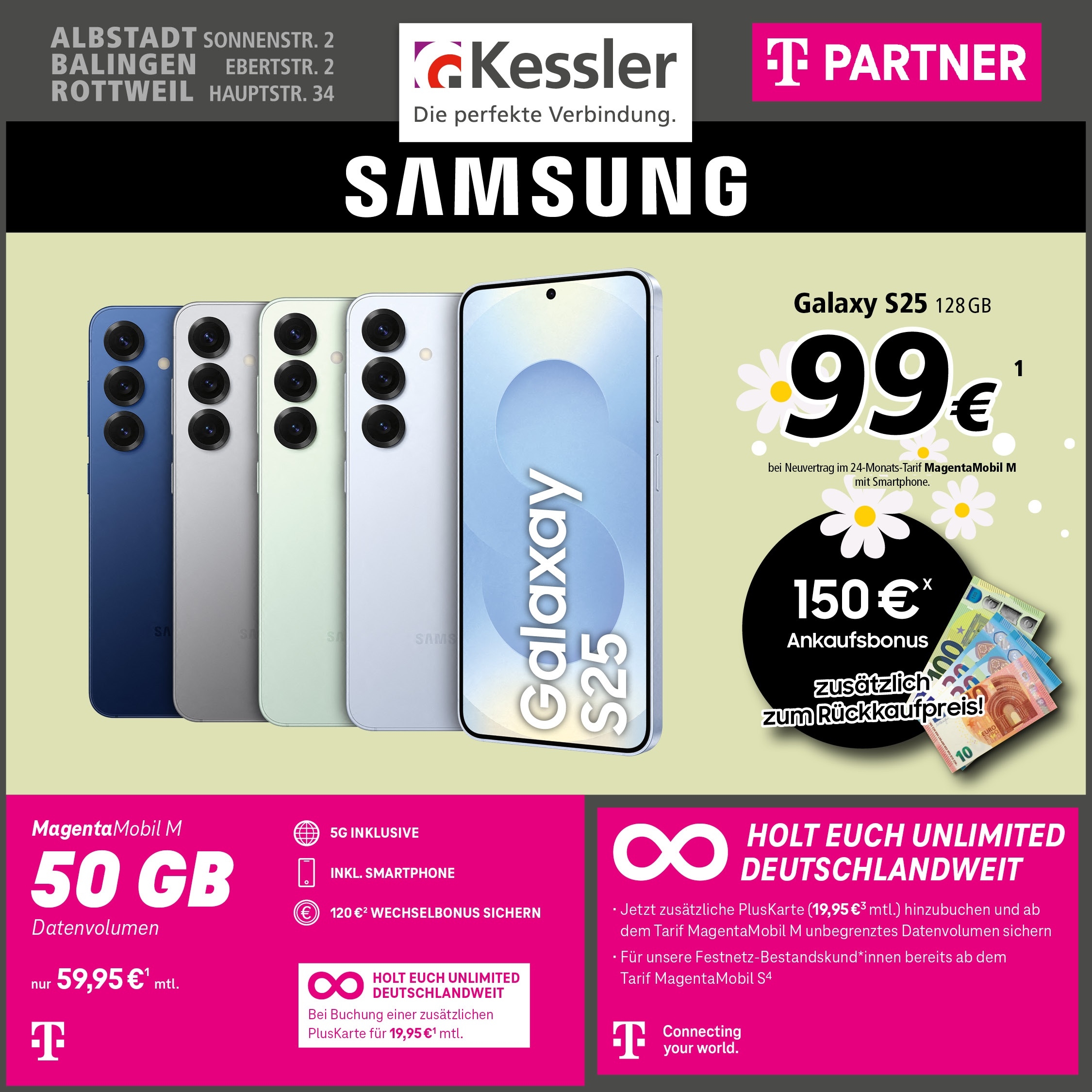 MagentaMobil M mit Samsung Galaxy S25