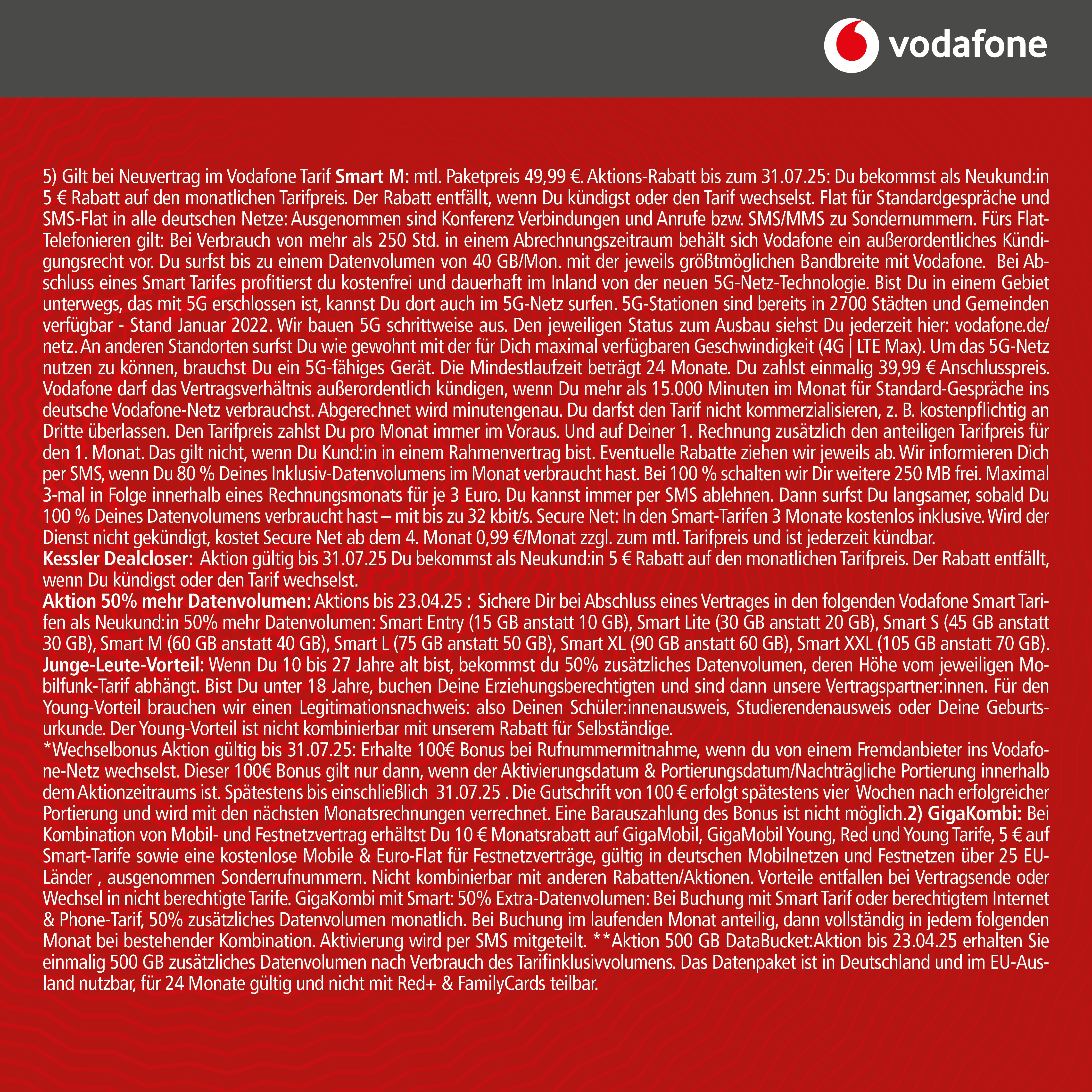 Vodafone Smart M mit Galaxy S25 Ultra