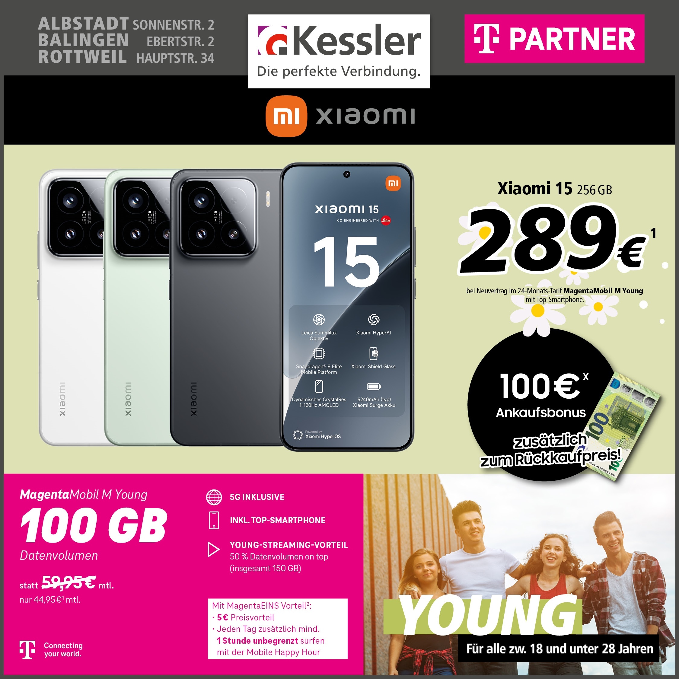 MagentaMobil M Young mit Xiaomi 15 256GB