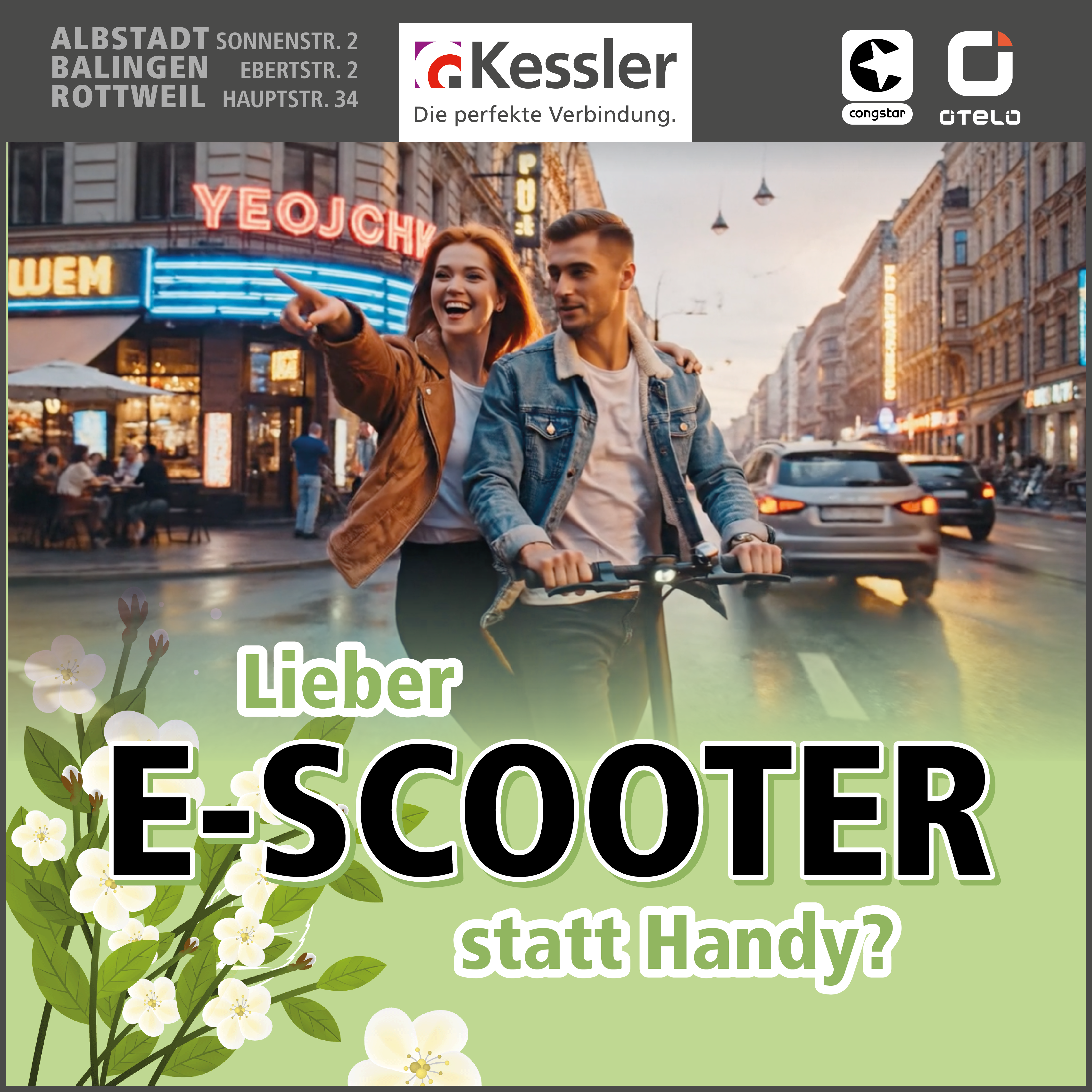 Congstar Allnet M mit GB+ mit SoFlow E-Scooter