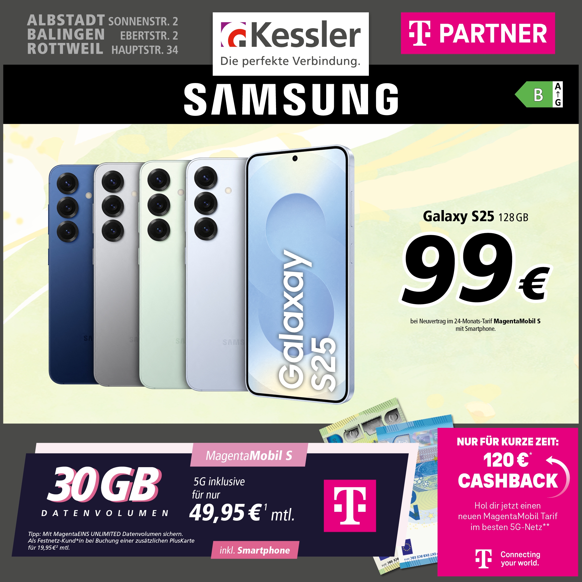 MagentaMobil S mit Samsung Galaxy S25