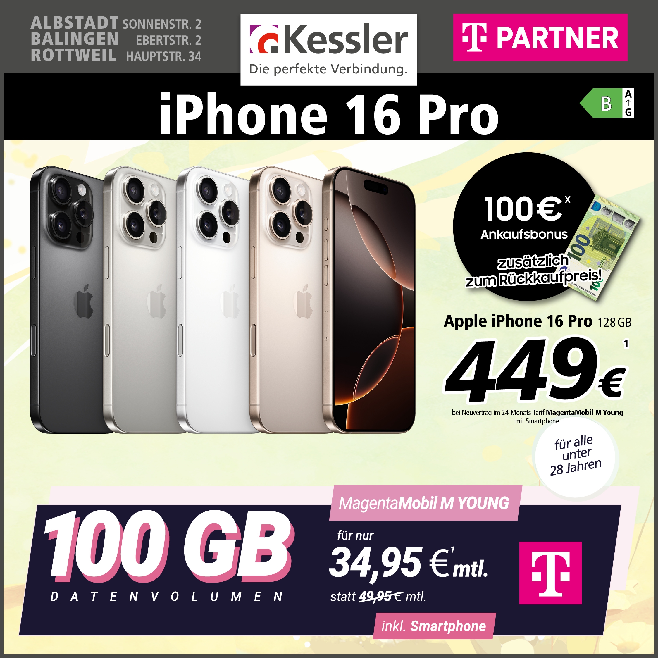MagentaMobil M Young und IPhone 16 Pro