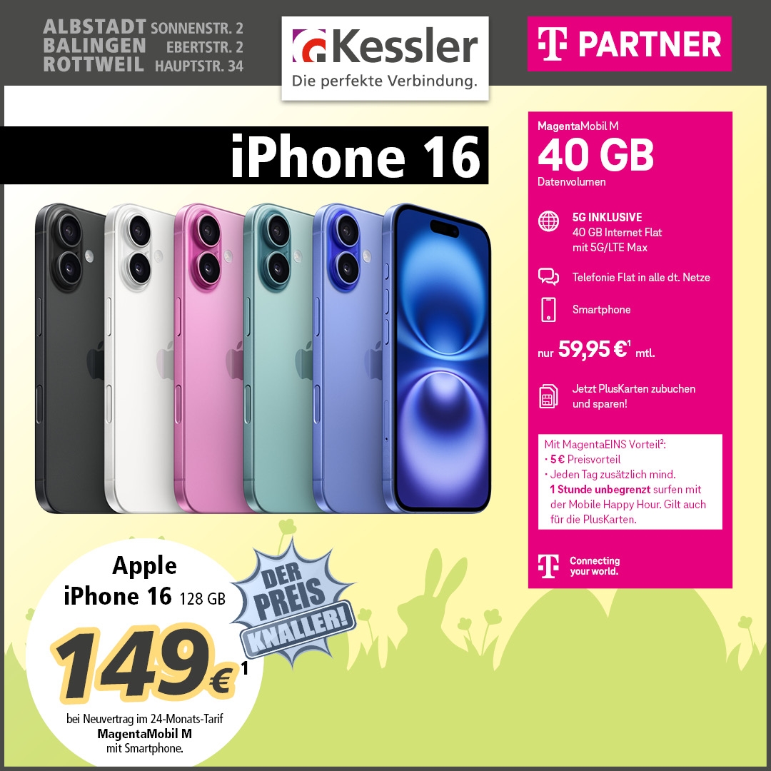 MagentaMobil M mit Apple iPhone 16