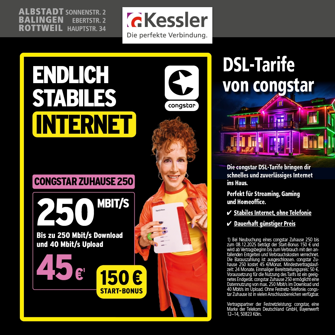 Congstar Zuhause 250 DSL