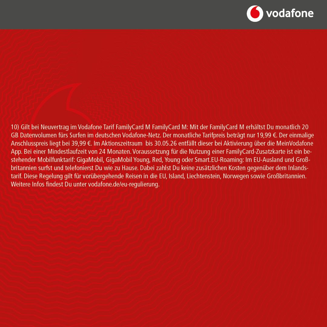 Vodafone Family Card XL mit Galaxy A37 5G 128GB