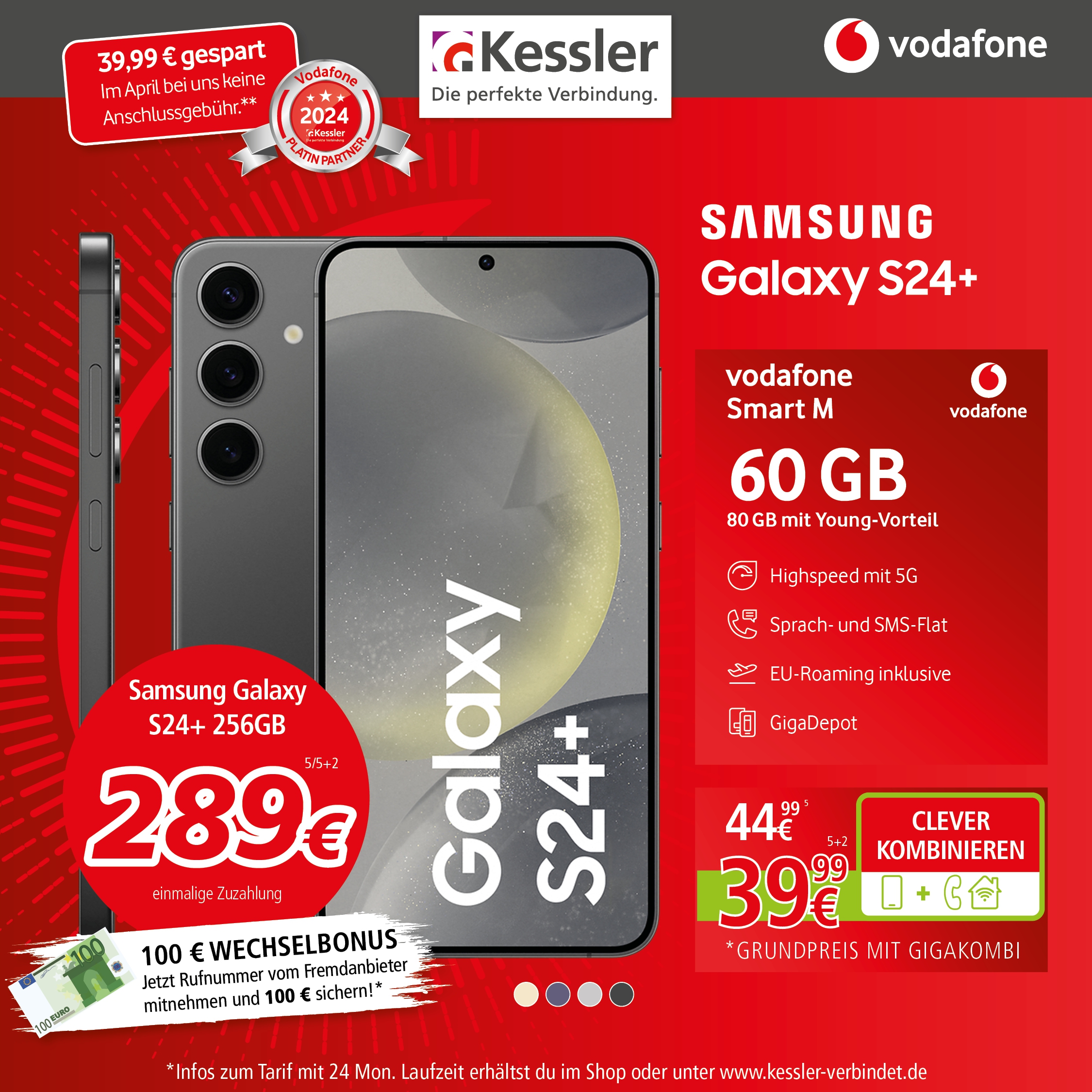 Vodafone Smart M mit Samsung Galaxy S24+