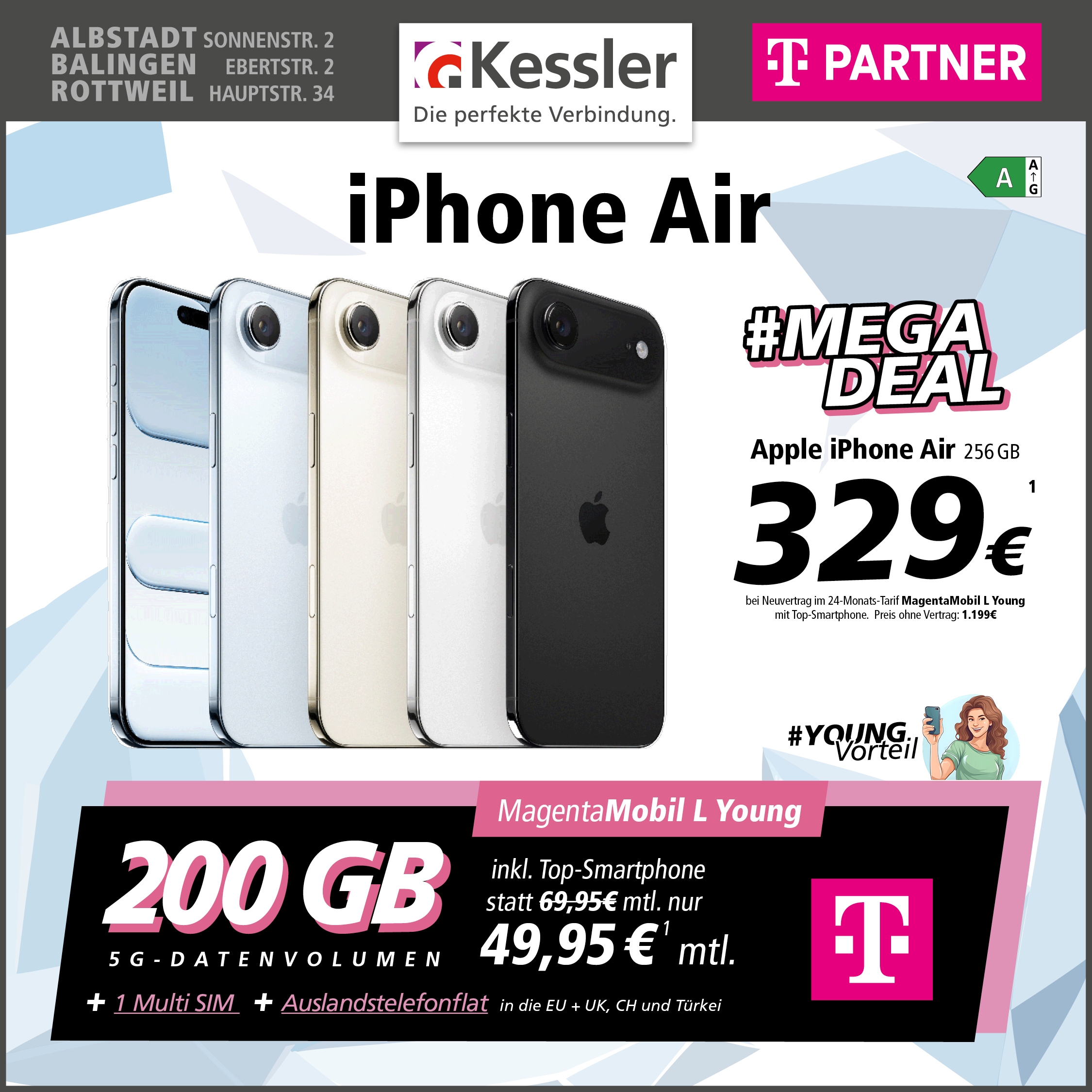 MagentaMobil L Young mit iPhone Air
