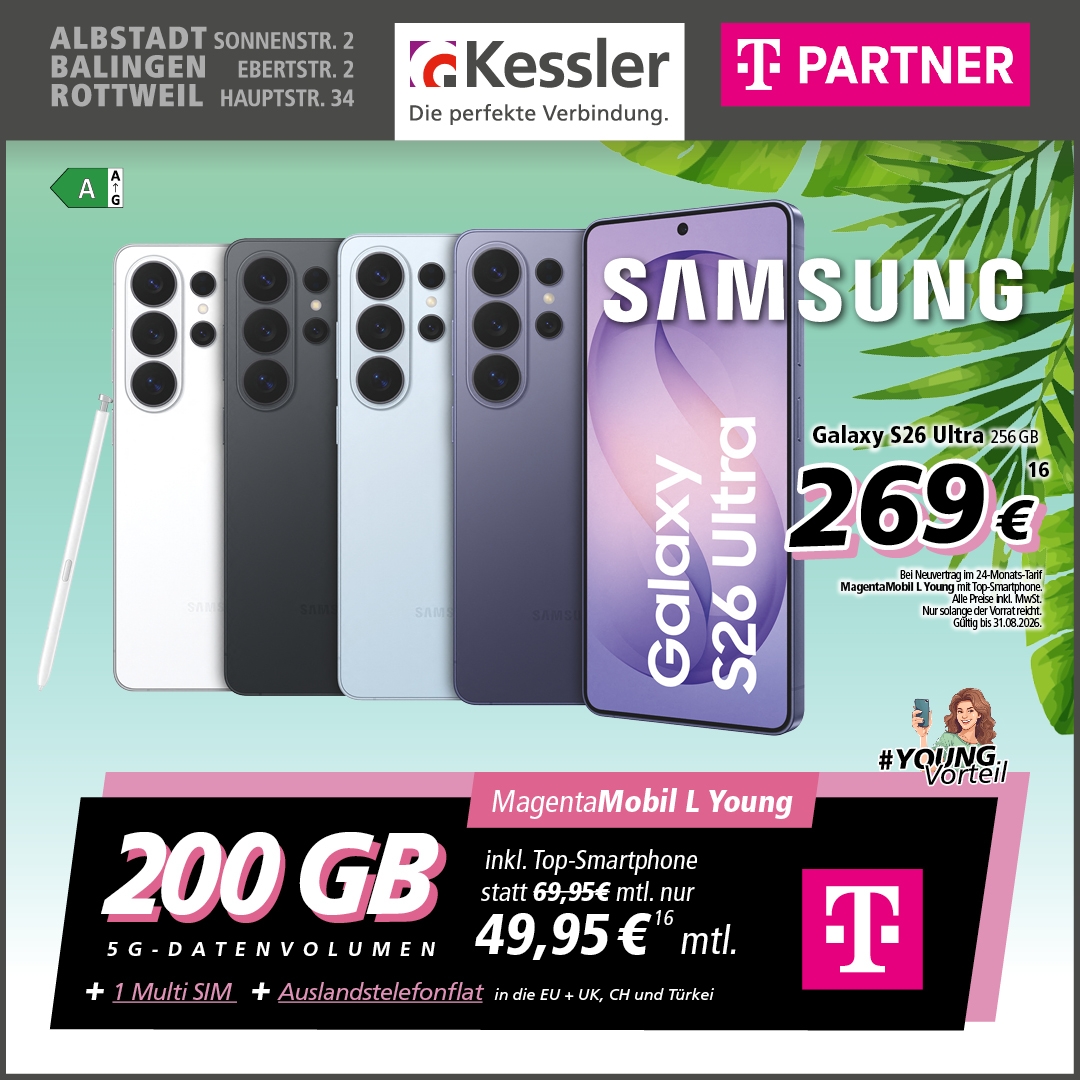 MagentaMobil L Young mit Galaxy S26 Ultra