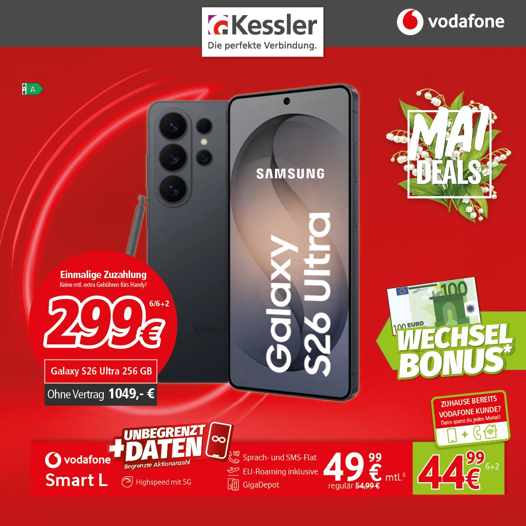 Vodafone Smart L mit Galaxy S26 Ultra