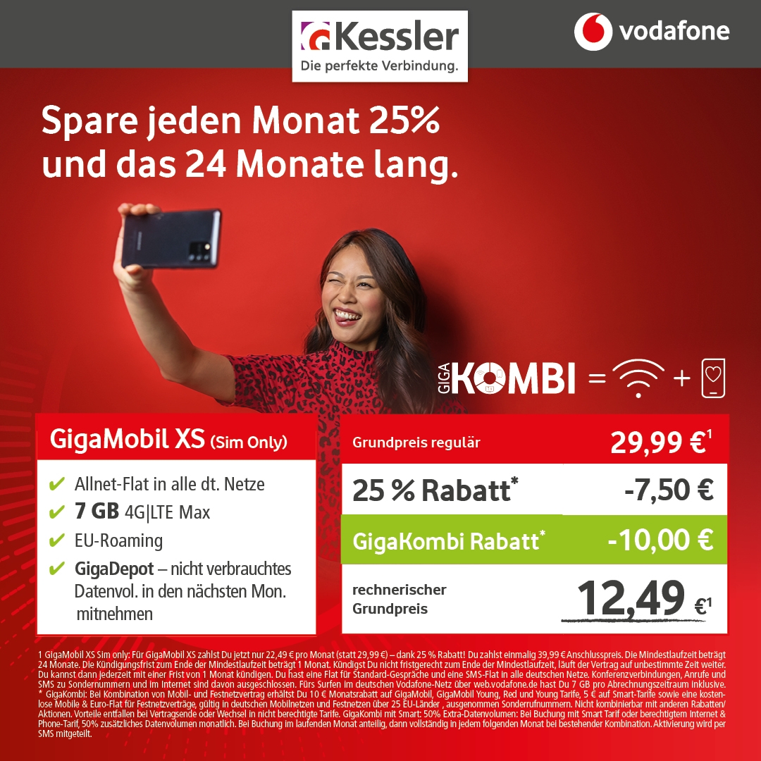 GigaMobil XS mit GigaKombi