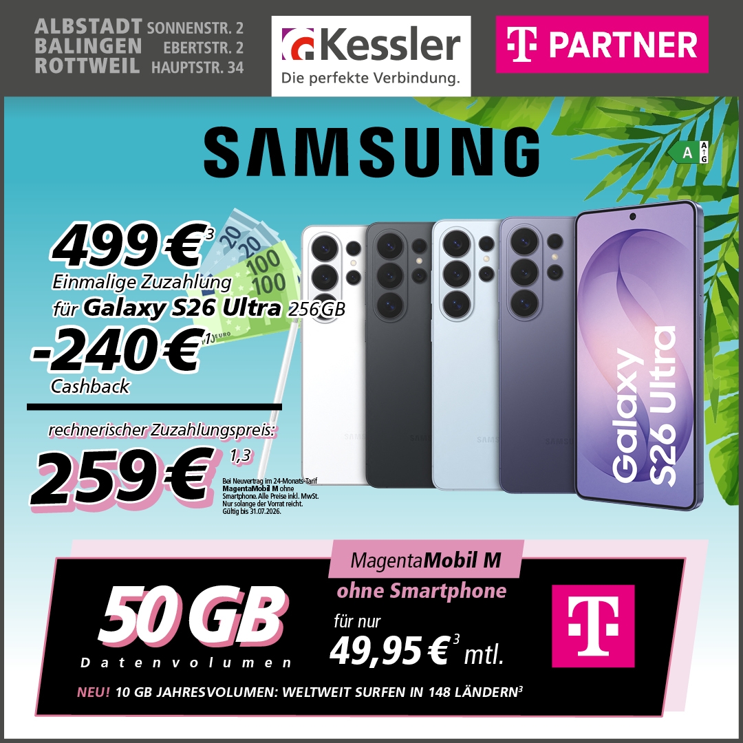 MagentaMobil M mit Galaxy S26 Ultra