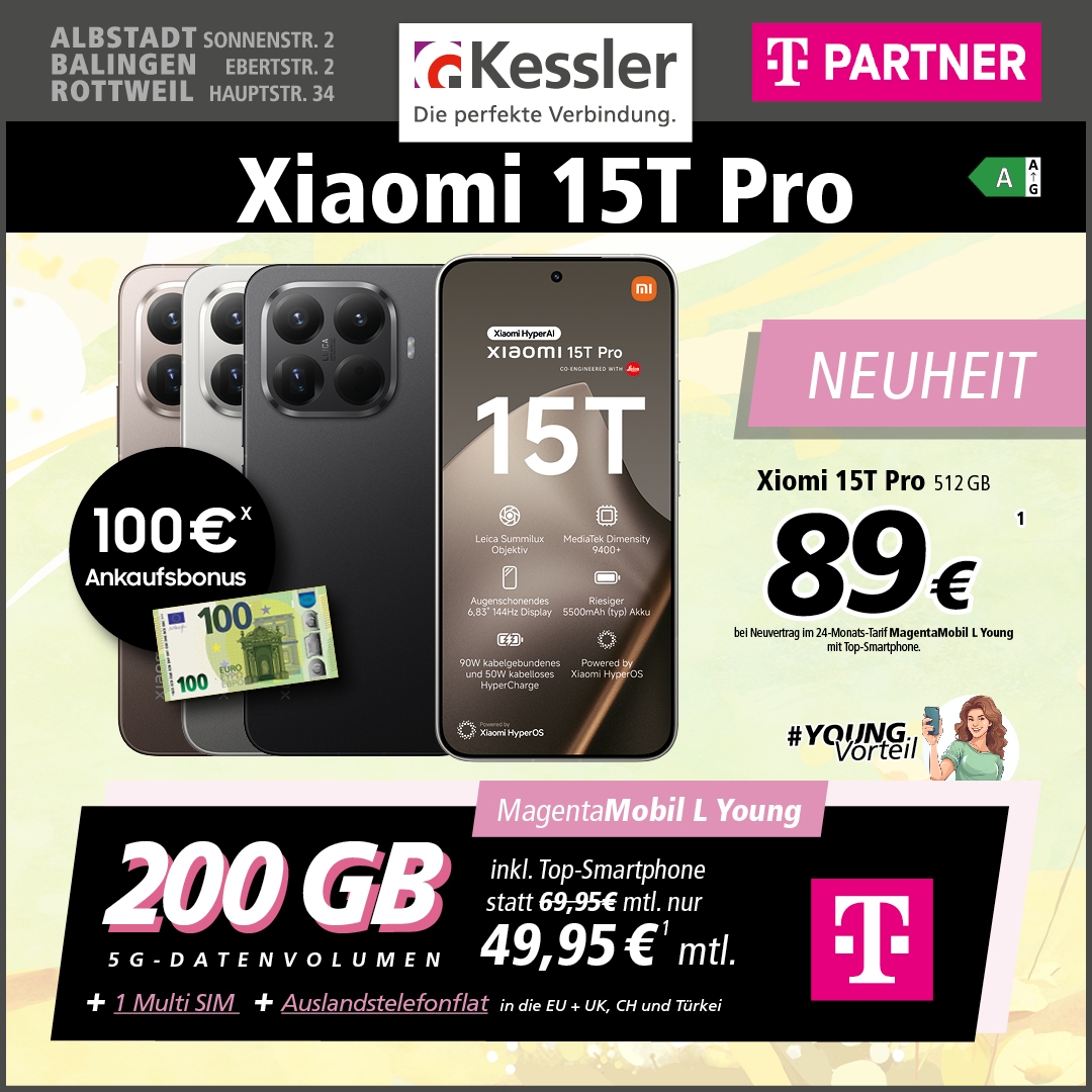 MagentaMobil Young L mit Xiaomi 15T Pro